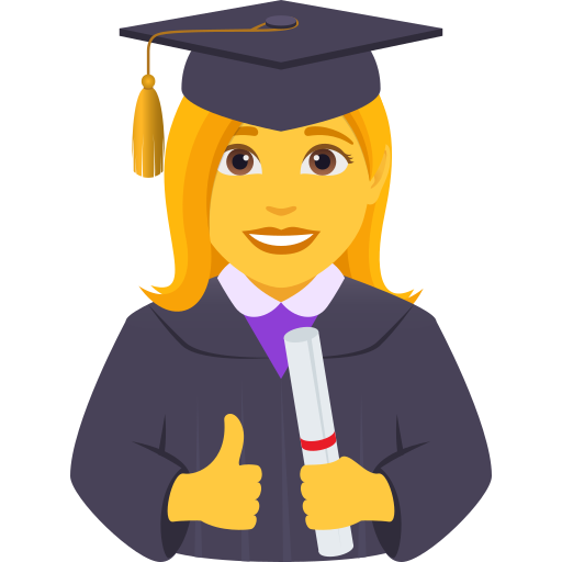 woman student — JoyPixels