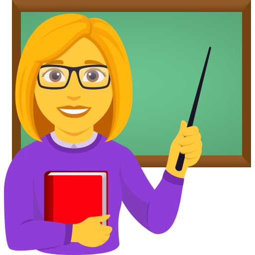woman teacher — JoyPixels