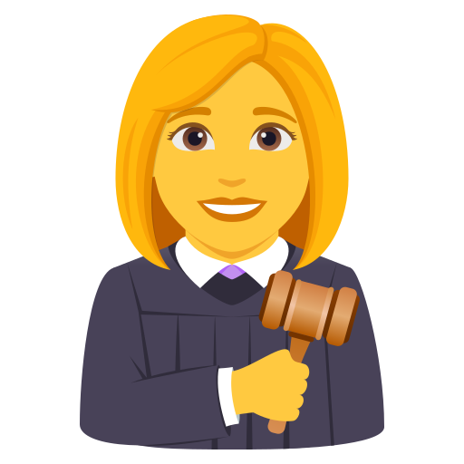 woman judge — JoyPixels