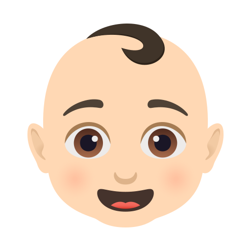 baby: light skin tone — JoyPixels