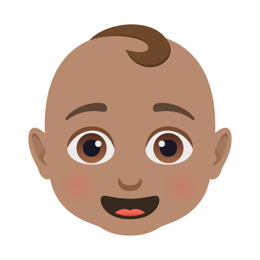 baby: medium skin tone — JoyPixels