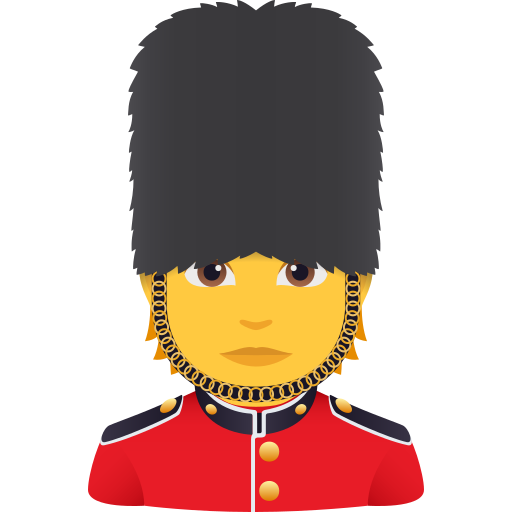 Guard as drawn by JoyPixels in 10.0