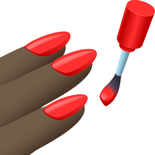 nail polish: dark skin tone — JoyPixels