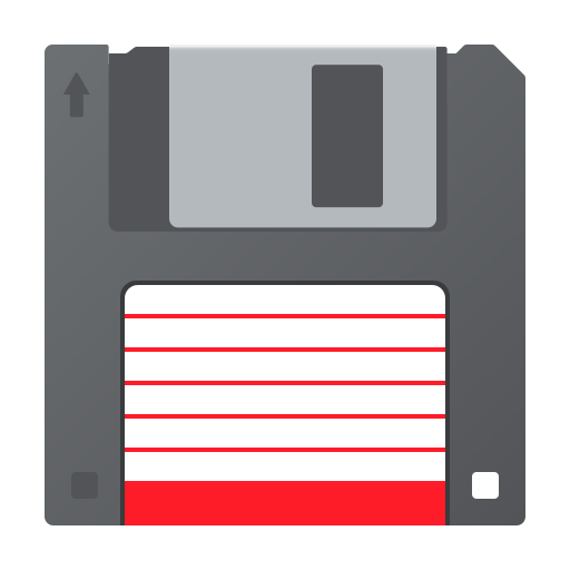 Floppy Disk as drawn by JoyPixels in 10.0