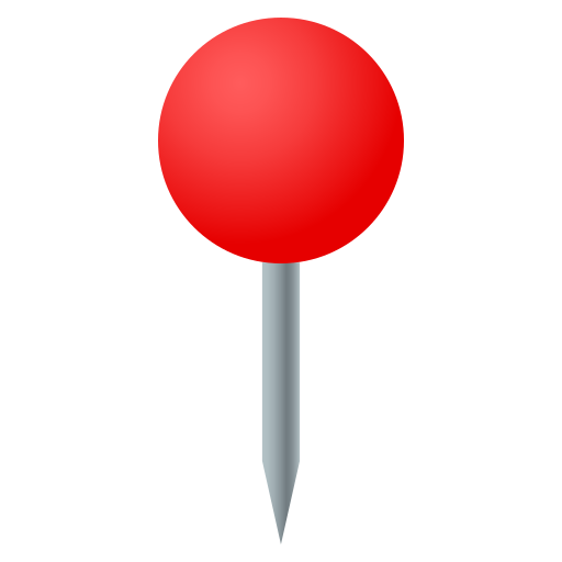 Round Pushpin as drawn by JoyPixels in 10.0