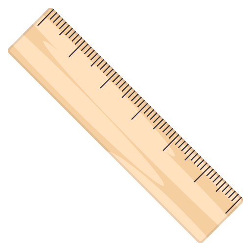 Straight Ruler as drawn by JoyPixels in 10.0