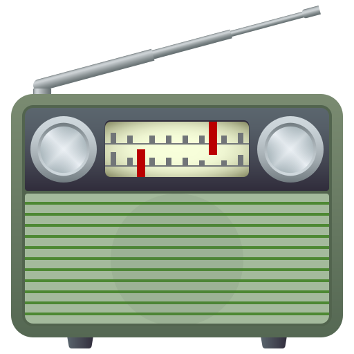 Radio as drawn by JoyPixels in 10.0
