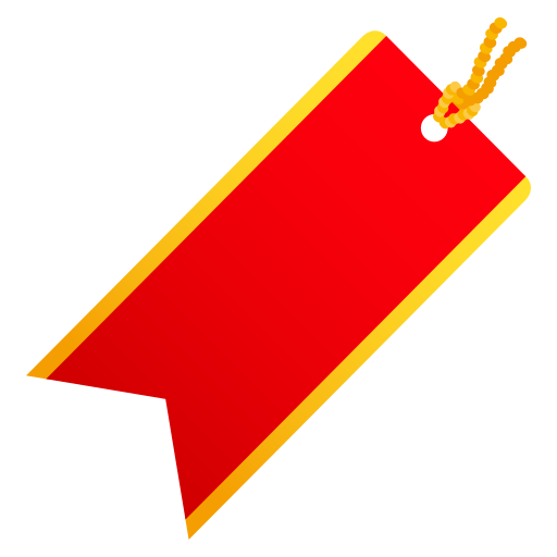 Bookmark as drawn by JoyPixels in 10.0
