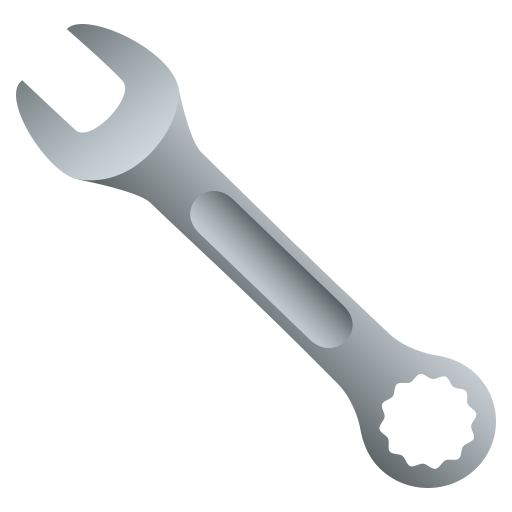 Wrench as drawn by JoyPixels in 10.0