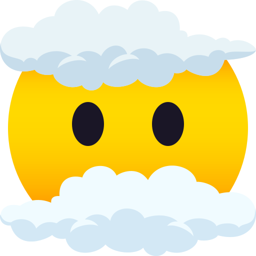 face in clouds — JoyPixels