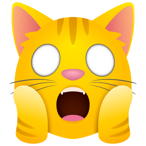 Weary Cat as drawn by JoyPixels in 10.0