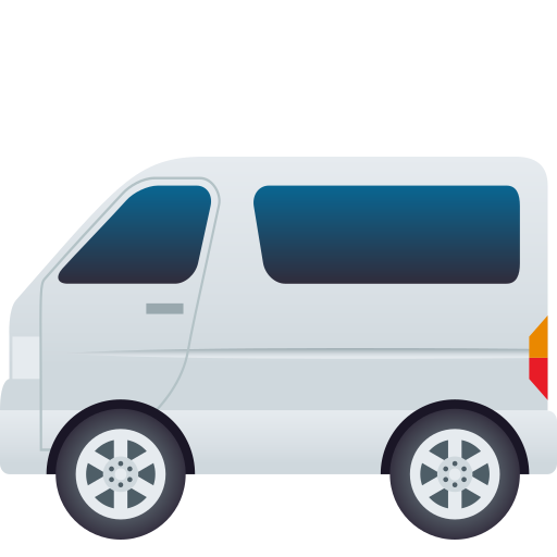 Minibus as drawn by JoyPixels in 10.0
