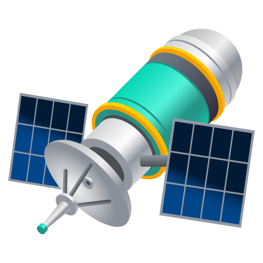 Satellite as drawn by JoyPixels in 10.0