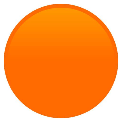 Oranger Punkt as drawn by JoyPixels in 10.0