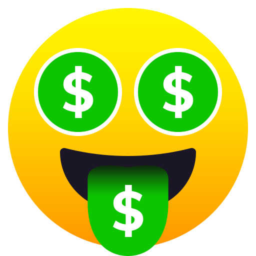 money-mouth face — JoyPixels
