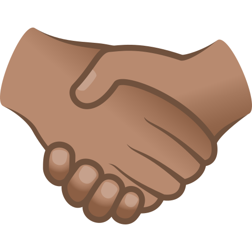 handshake: medium skin tone — JoyPixels