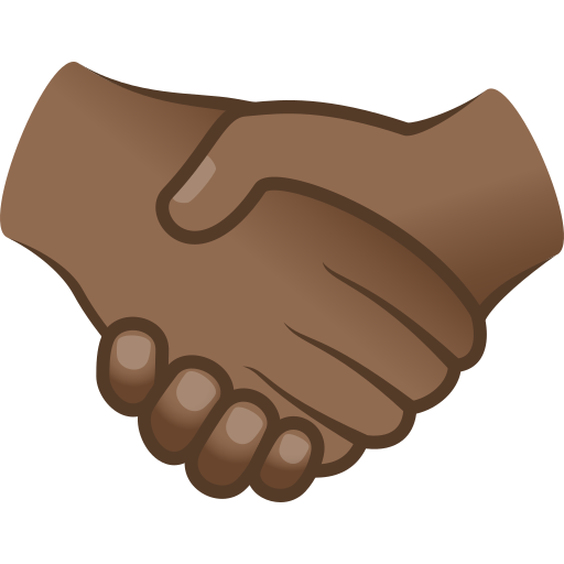handshake: medium-dark skin tone — JoyPixels
