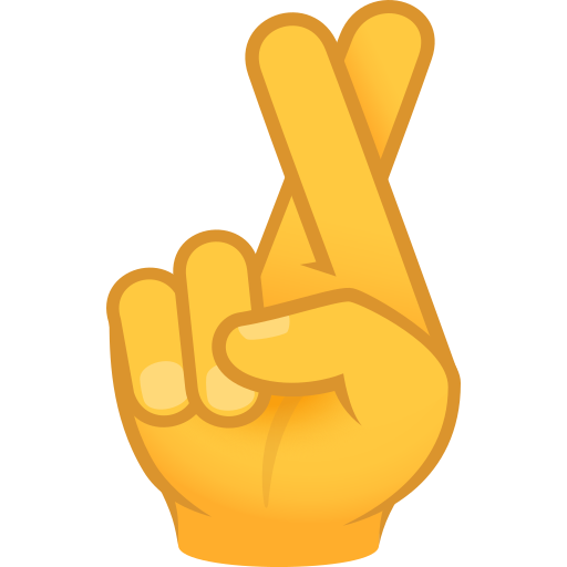 crossed fingers — JoyPixels