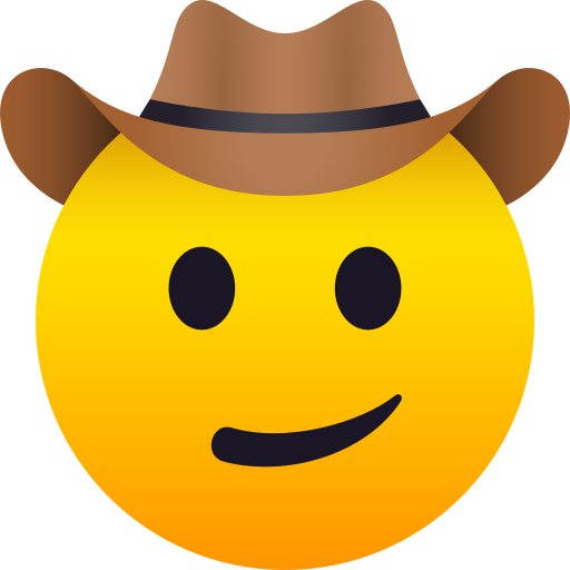 cowboy hat face — JoyPixels
