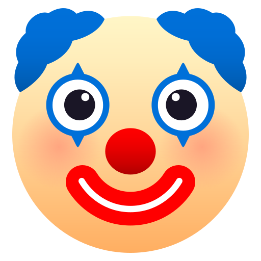 clown face — JoyPixels