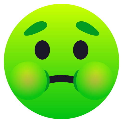 nauseated face — JoyPixels
