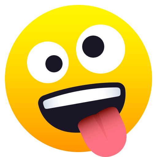 zany face — JoyPixels