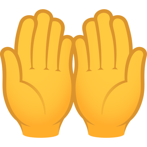 palms up together — JoyPixels