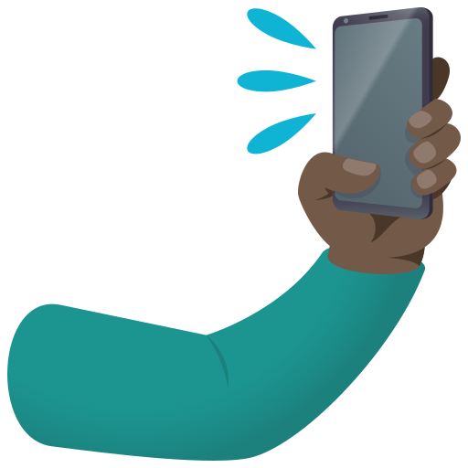 selfie: dark skin tone — JoyPixels