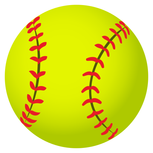 Softball as drawn by JoyPixels in 10.0