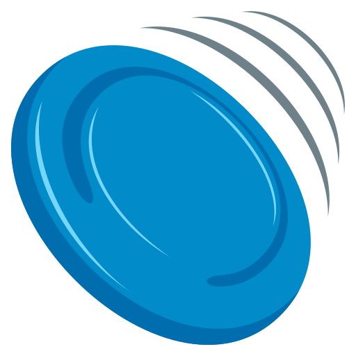 Flying Disc as drawn by JoyPixels in 10.0