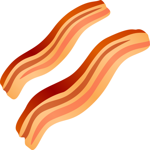 Bacon as drawn by JoyPixels in 10.0