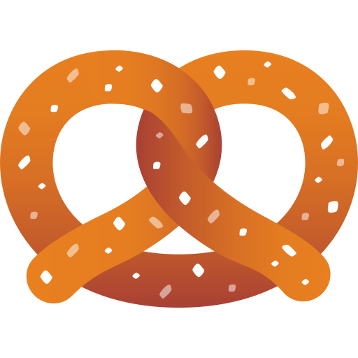 Pretzel as drawn by JoyPixels in 10.0