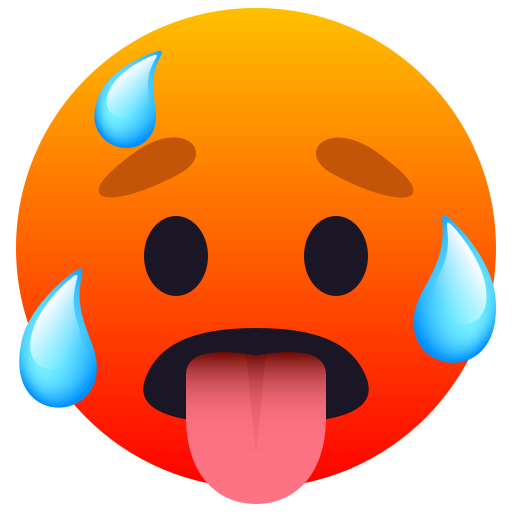 hot face — JoyPixels