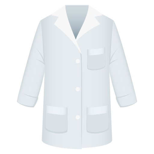Lab Coat as drawn by JoyPixels in 10.0