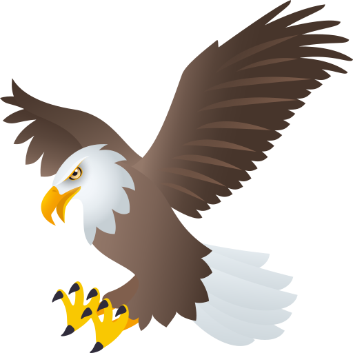 Eagle as drawn by JoyPixels in 10.0