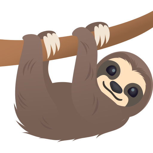 Bradipo as drawn by JoyPixels in 10.0