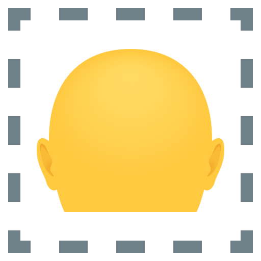 Bald as drawn by JoyPixels in 10.0