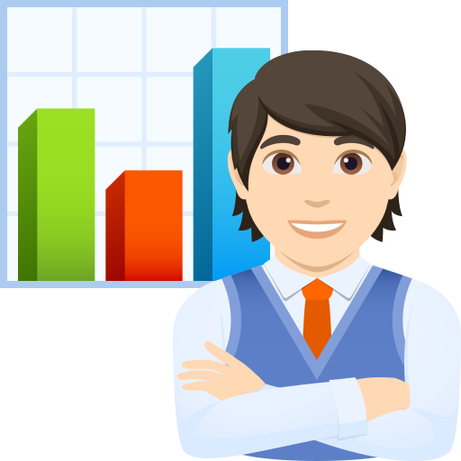 office worker: light skin tone — JoyPixels