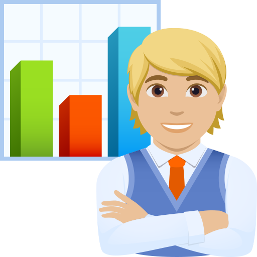 office worker: medium-light skin tone — JoyPixels