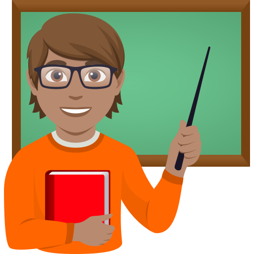 teacher: medium skin tone — JoyPixels