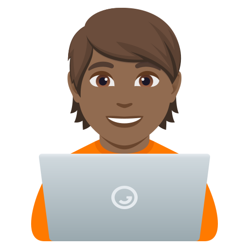 technologist: medium-dark skin tone — JoyPixels