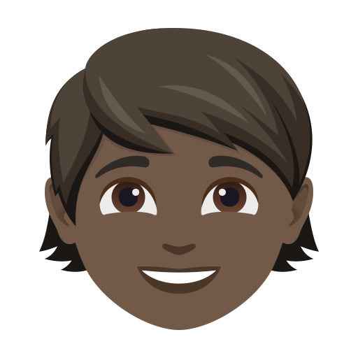 child: dark skin tone — JoyPixels