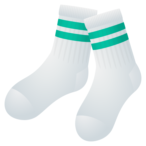 Socks as drawn by JoyPixels in 10.0