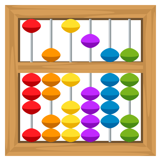 Abacus as drawn by JoyPixels in 10.0