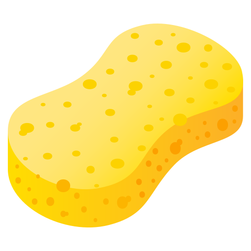 Schwamm as drawn by JoyPixels in 10.0