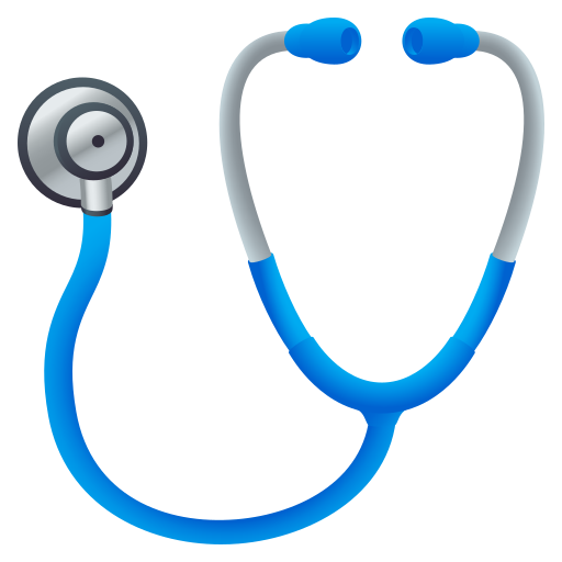 Stethoscope as drawn by JoyPixels in 10.0