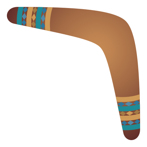 Boomerang as drawn by JoyPixels in 10.0