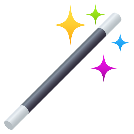 Magic Wand as drawn by JoyPixels in 10.0
