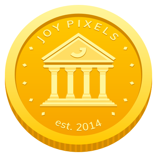 Coin as drawn by JoyPixels in 10.0