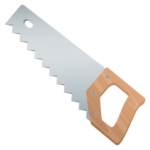 Carpentry Saw as drawn by JoyPixels in 10.0